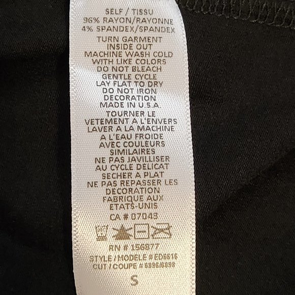 Edista Las Angeles Womens Black Shirt, size S - Picture 4 of 4